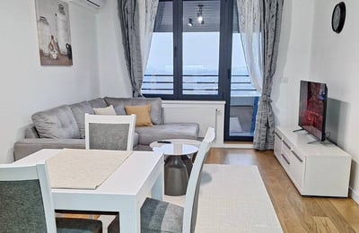 Location d’un appartement lumineux de 2 pièces, 46 m², Block A Residence, Nouveau Belgrade, Serbie